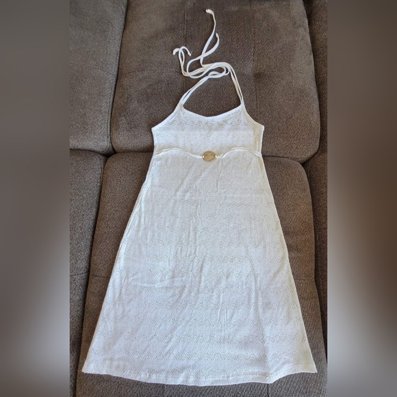 White swimsuit cover dress in size small. - Picture 1 of 3